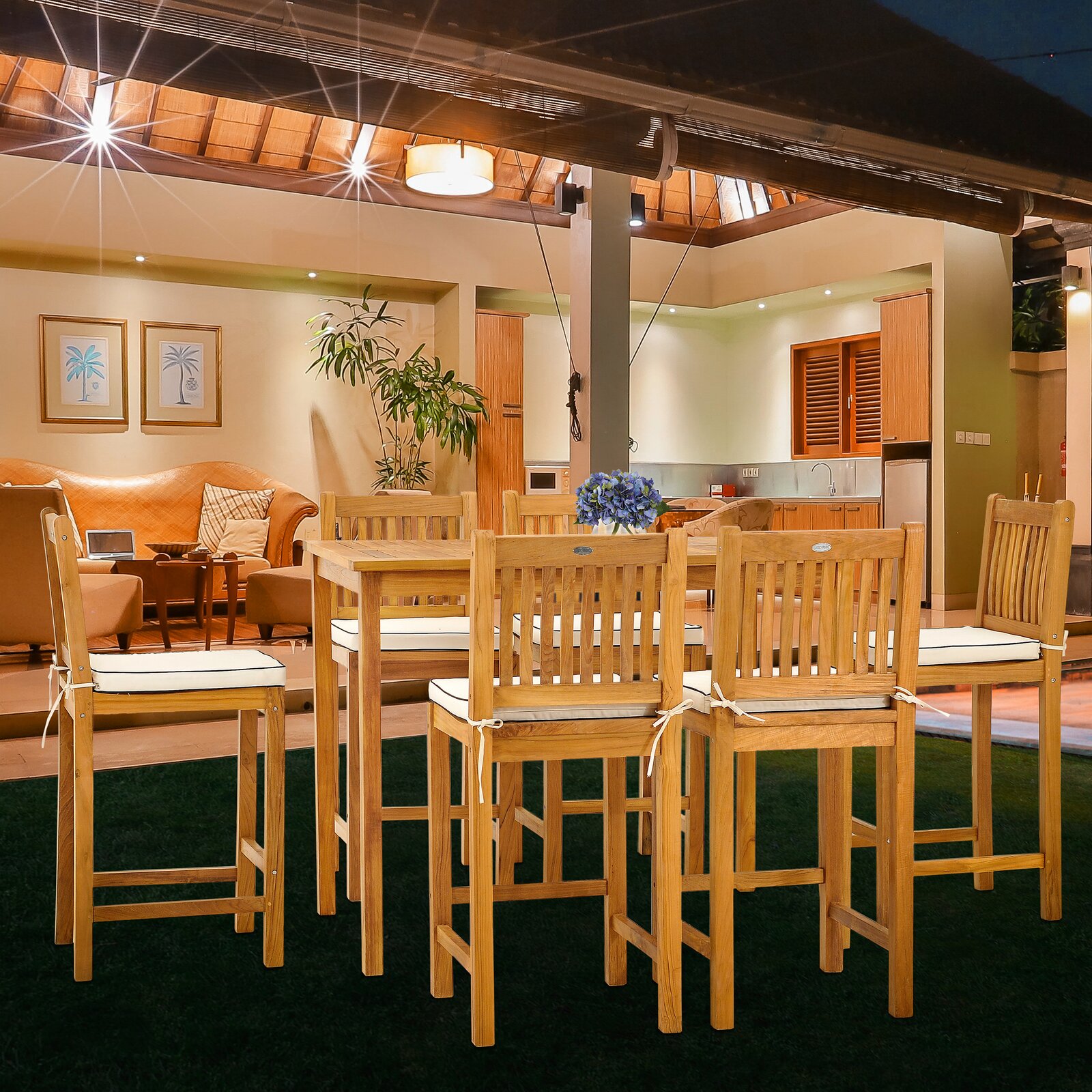 Red Barrel Studio? Rectangular 6 - Person Outdoor Dining Set & Reviews